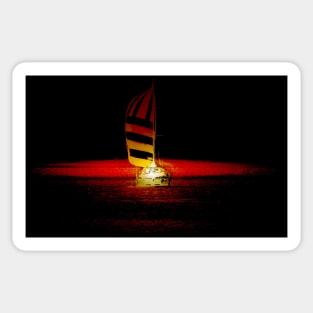 Sailing Into The Sunset Sticker